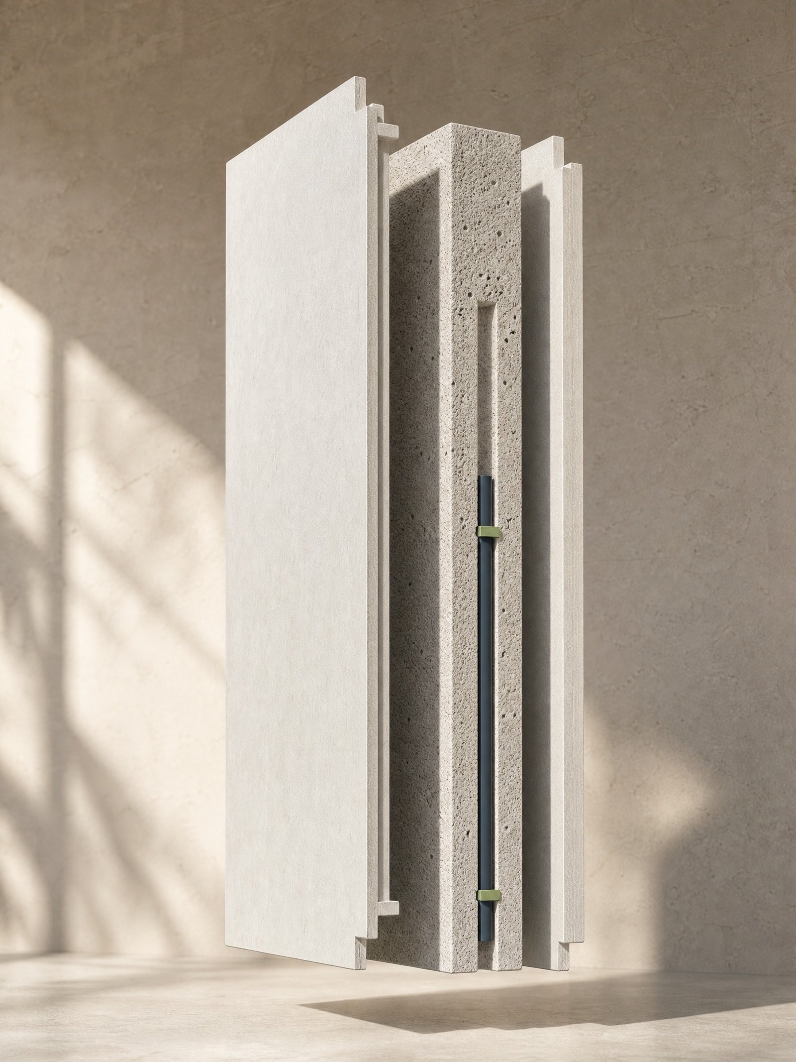 LCC sandwich panel cutaway